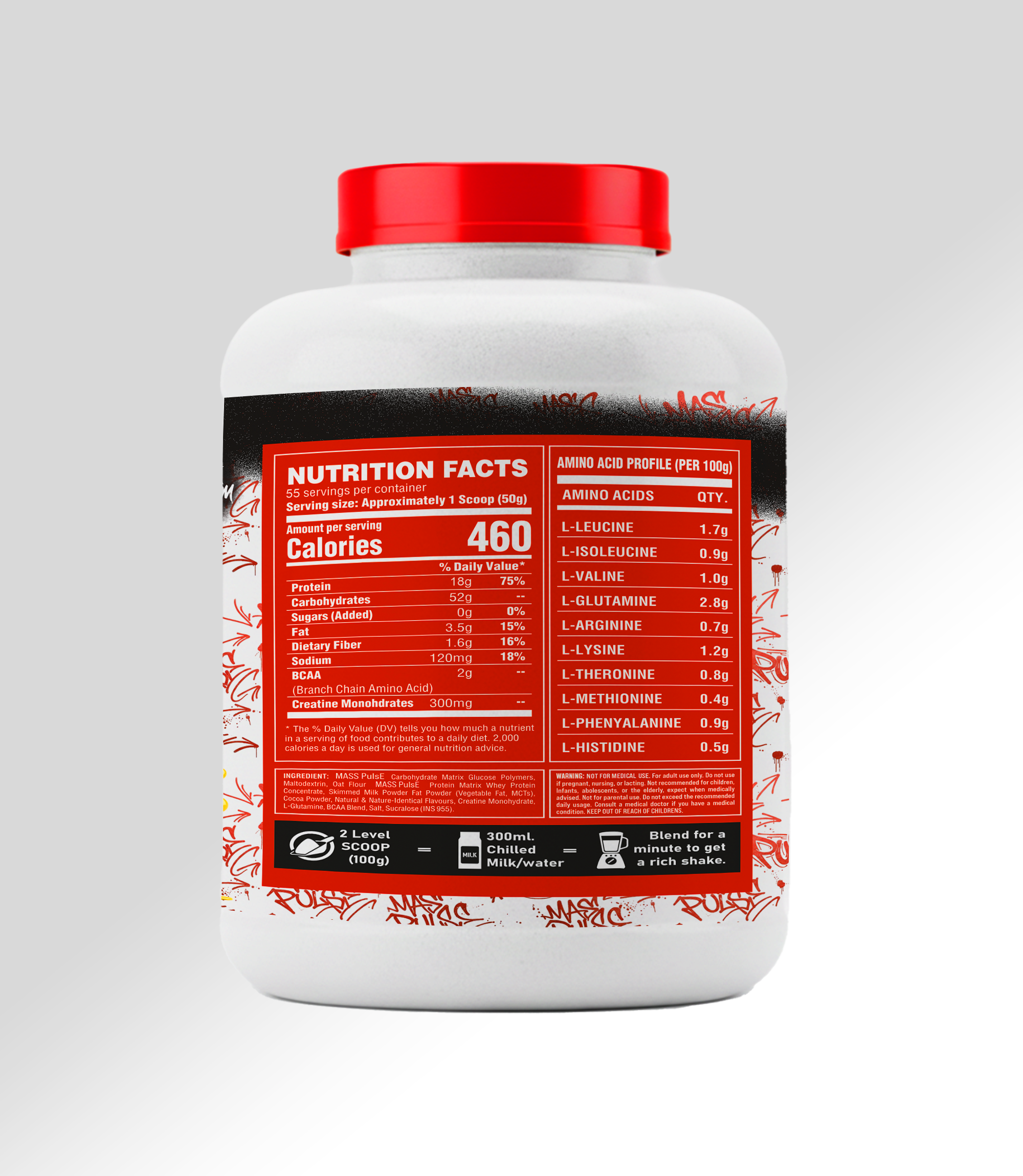 Xplosiv Nutrition Mass Pulse Mass Gainer (6lbs) - Image 3