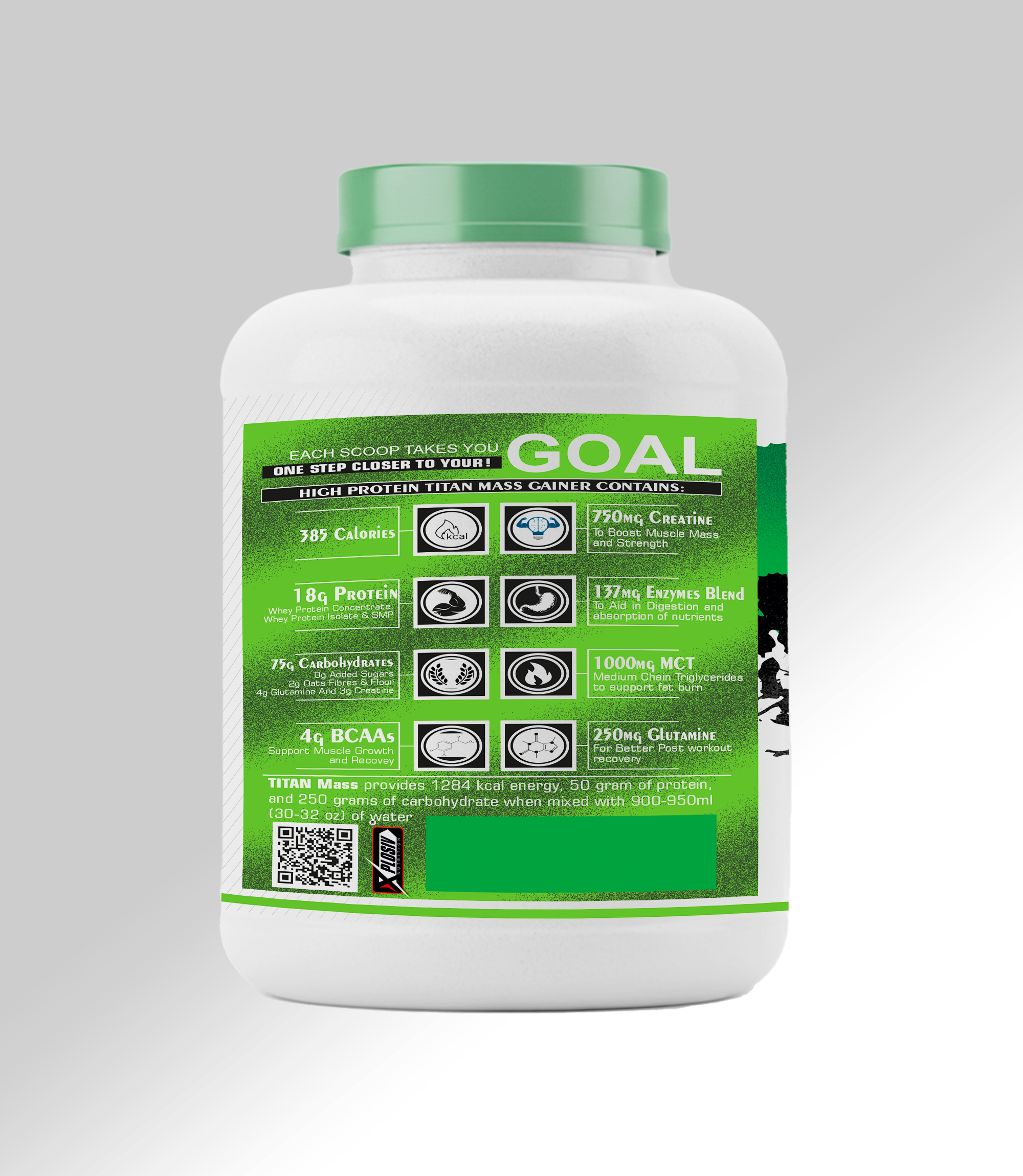 Xplosiv Nutrition Titan Mass Muscle Builder (6lbs) - Image 4