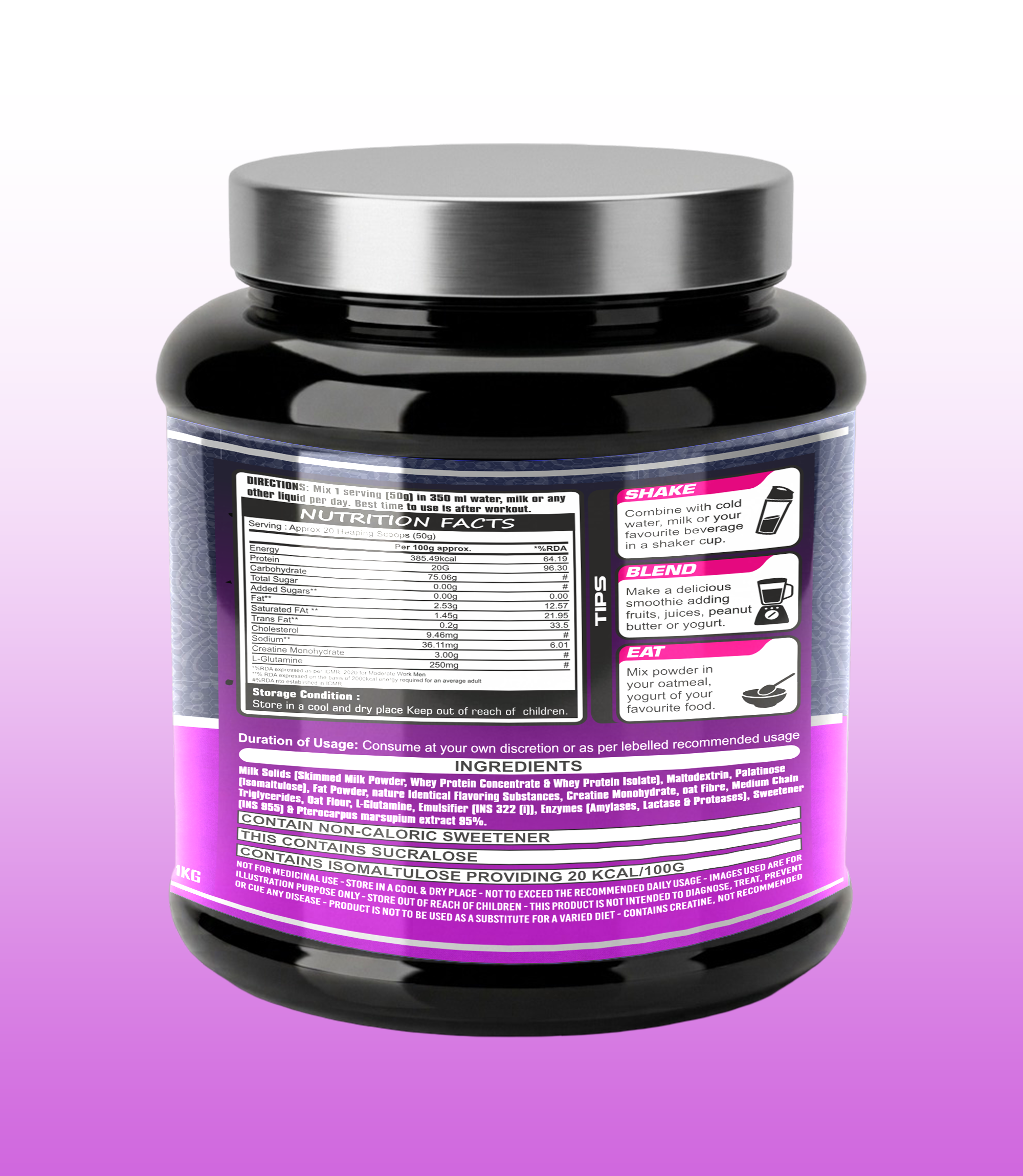 King Mass Gainer 1Kg - Image 4