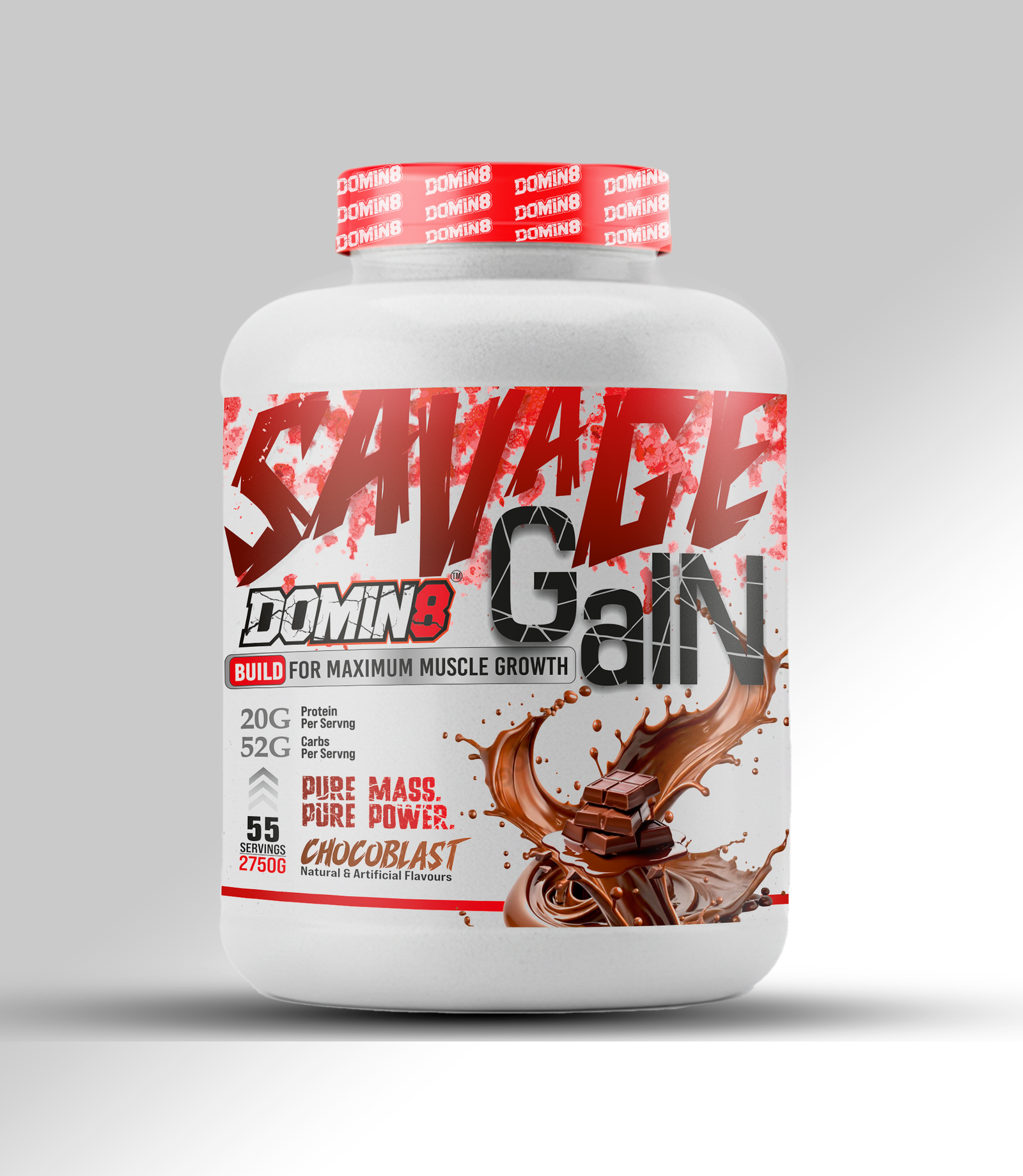 DOMIN8 SAVAGE GAIN GAINER 6LBS - Image 2