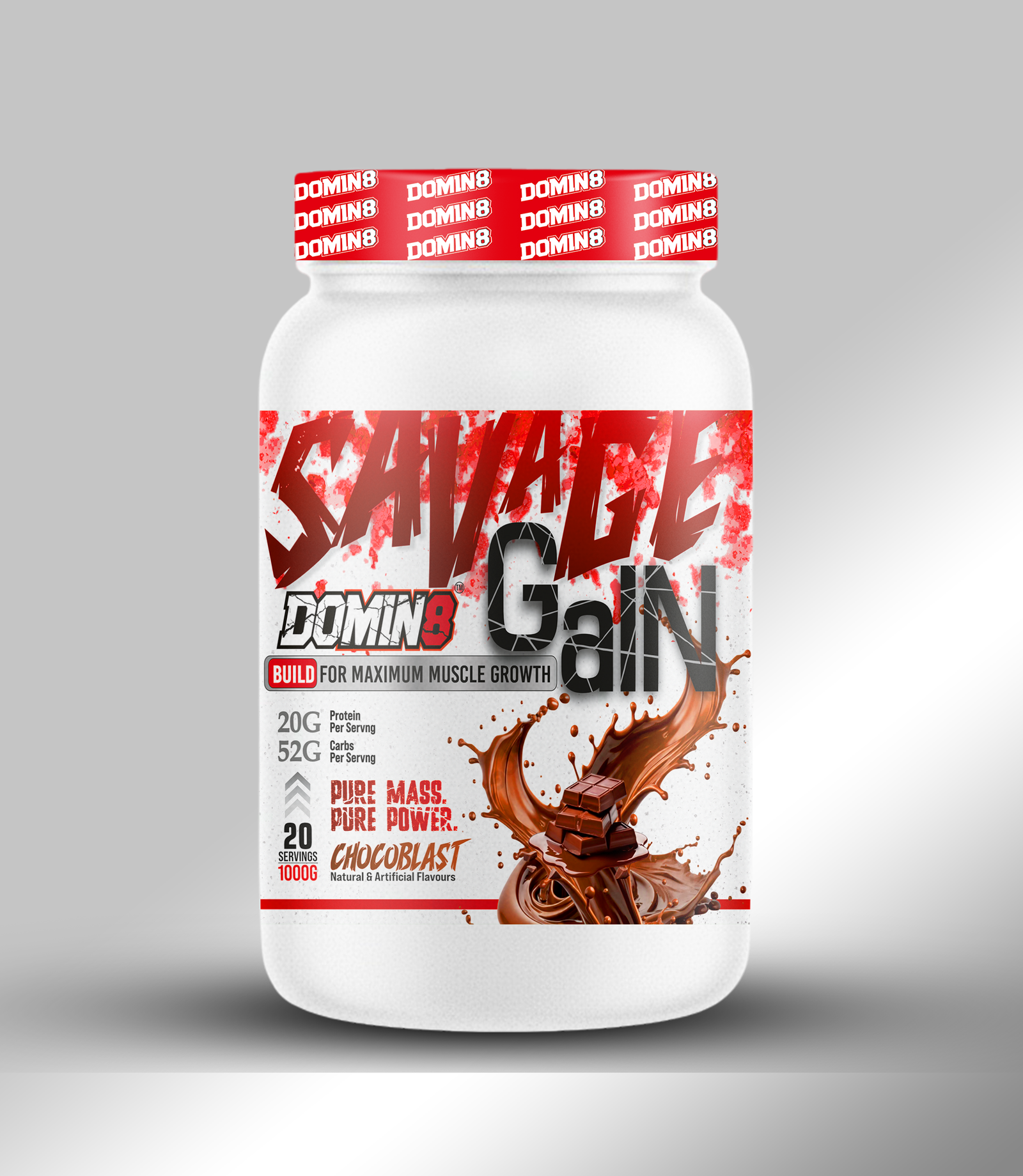 DOMIN8 SAVAGE GAIN GAINER 2.2 LBS - Image 2